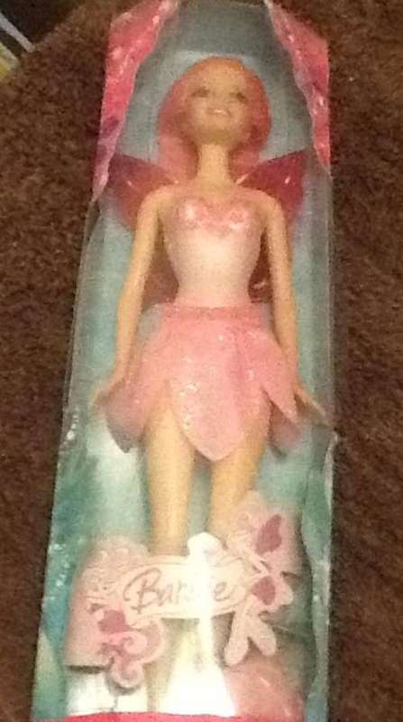 BARBIE pink fairy doll - packaging bit damaged