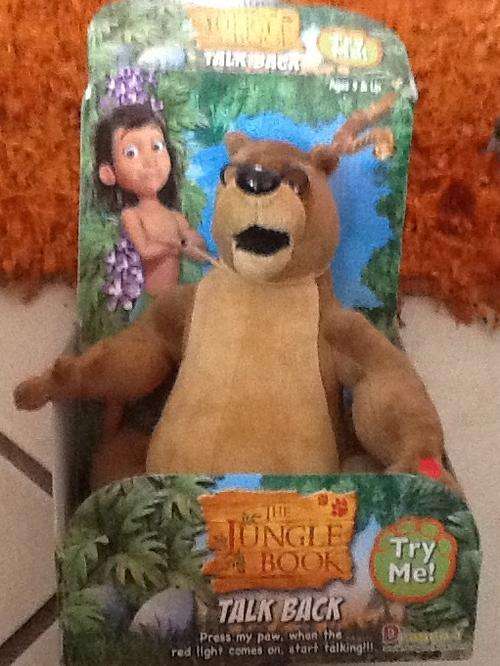 Jungle book soft toy - talking toy -  baloo bear - was R220 bit dirty from old stock