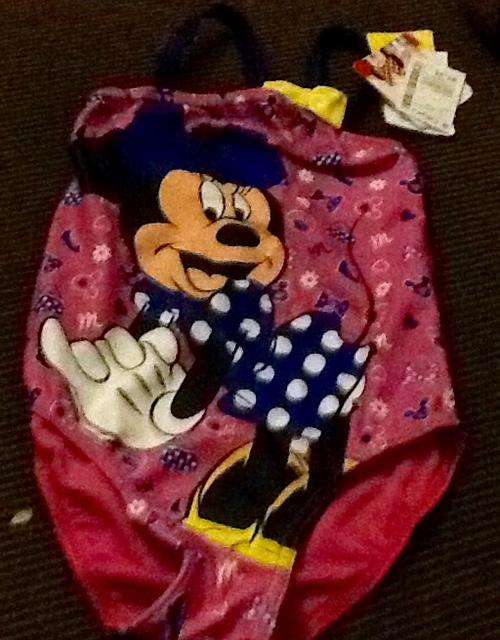 STUNNING GIRLS Minnie Mouse SWIM SUIT/ COSTUME 5-6yr from Edgars