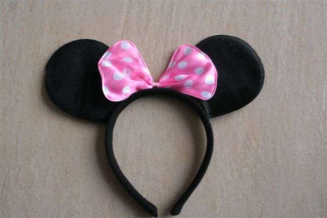minnie mouse ears - great kids party favor - ellisband light pink bow