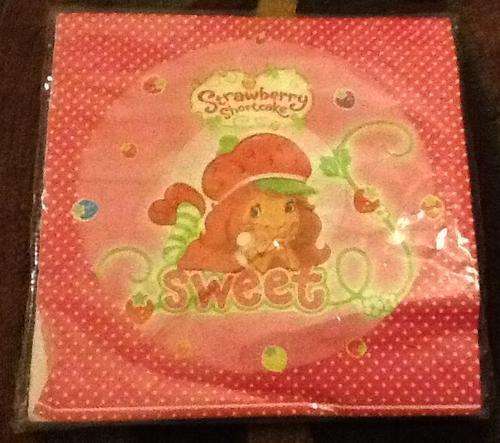 Strawberry shortcake themed party SERVIETTES (20) - kids parties