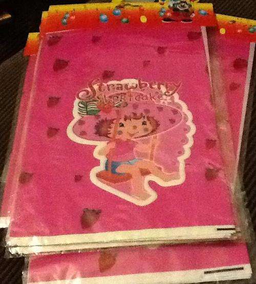 Strawberry shortcake themed birthday PARTY PACKS / LOOT BAGS (10) kids party