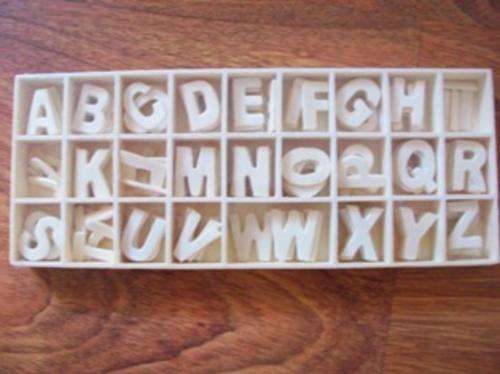 WOODEN ALPHABET LETTERS