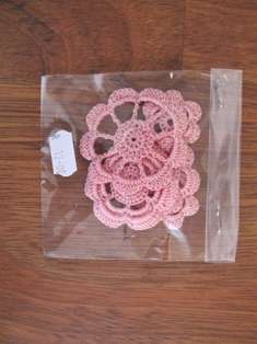 crochetFLOWERS -stunning on scrapbooking pages - light pink