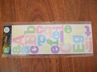 MAKING MEMORIES ALPHABET STICKERS -108 PCE