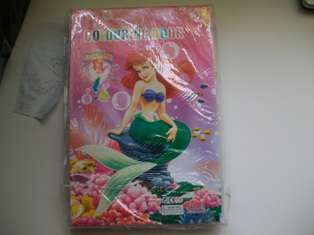 LITTLE MERMAID COLORING BOOK WITH STICKER PAGE IN MIDDLE