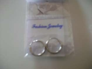 small sleepers / hoops - 1.3cm - silver