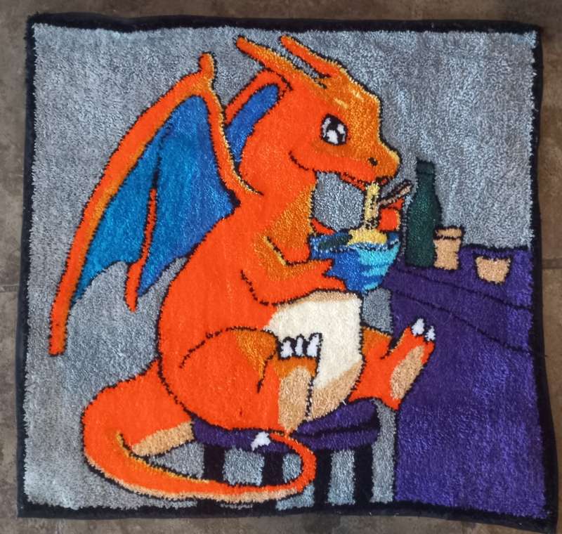 CHARIZARD HAND TUFTED RUG