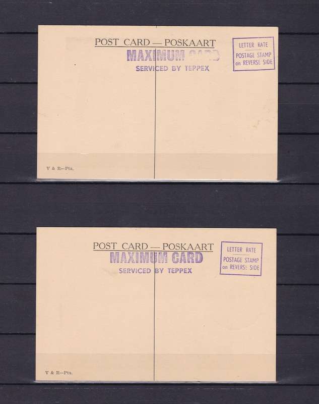 SOUTH AFRICA 1955 Maxicard Set (2) - The 100th Anniversary of Pretoria