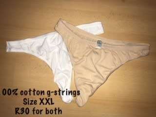 Cotton XXL g-strings (lot of 2)