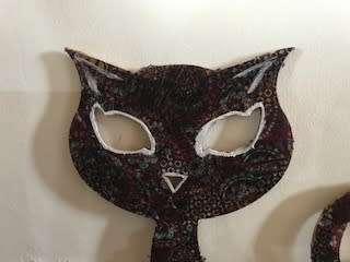 Decoupage cat decor