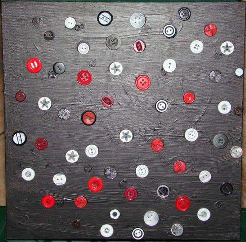 Buttons on canvas