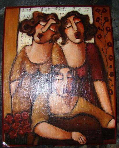 NEW!!! Fat ladies on canvas