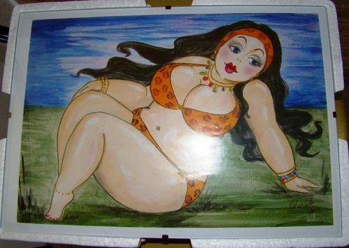 Framed Fat Lady
