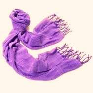 Purple 100% Cotton Scarf