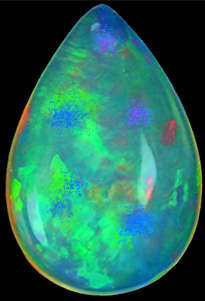 1.94ct NATURAL Pear VIVID Multi-colour Fire (Play of Colour) Est. Retail : R14 820