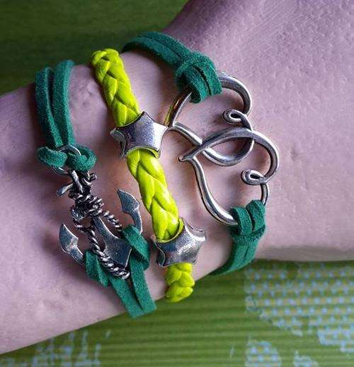 Infinity Bracelet - Anchor, Stars & Hearts