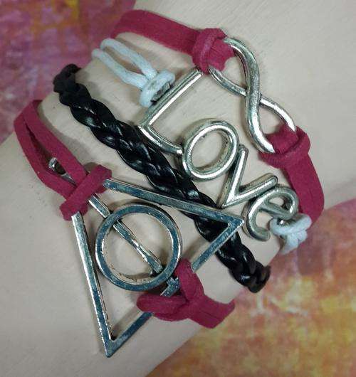 Infinity Bracelet - "Harry Potter Deathly Hallows Symbol", Love & Infinity