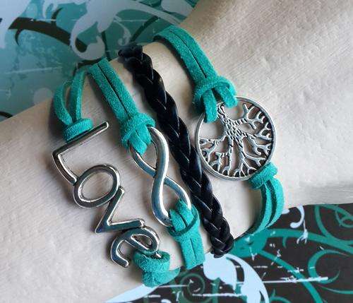 Infinity Bracelet - Tree of Life, Love & Infinity
