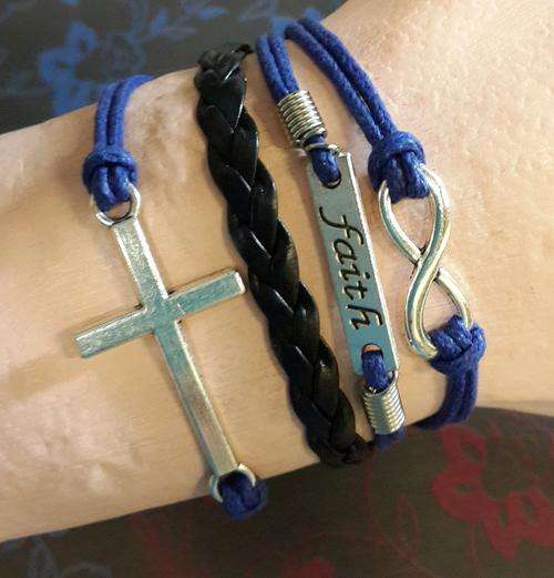 Infinity Bracelet - Cross, Faith & Infinity