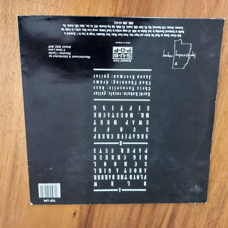 Nirvana - Bleach LP Original UK Tupelo Records