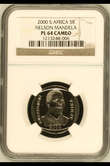 MANDELA NGC GRADED PL64 CAMEO YEAR 2000 SMILY R5 COIN **YES YES**