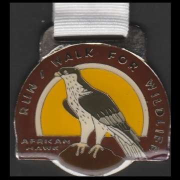 Sport Medalje - Run/walk For Wildlife - African Hawk Eagle