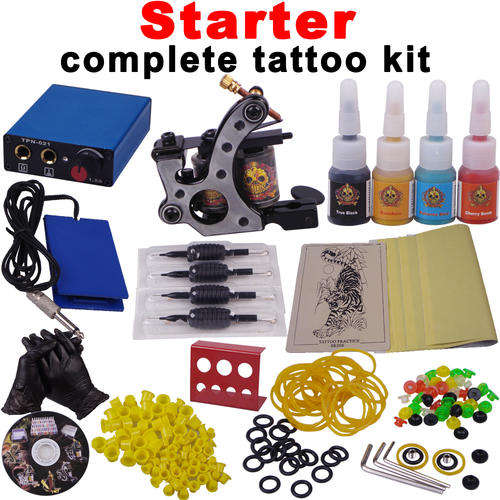 Complete Tattoo Kit Body Art with necessary Tools tattoo machine kit