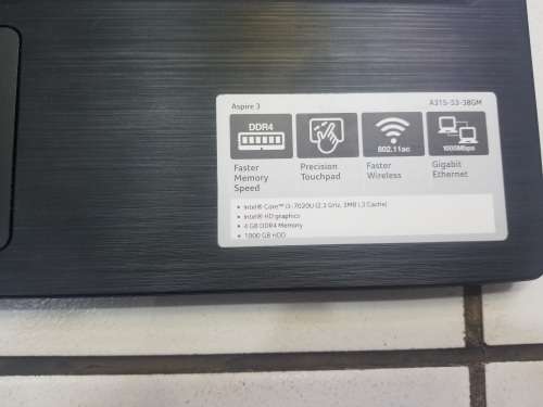 Acer Aspire 3 || i3 7th Gen || 1TB || Immaculate Condition