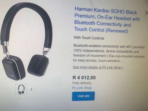 ORIGINAL - Harman Kardon  Soho - Wireless Bluetooth - On Ear Headsets - Brand NEW