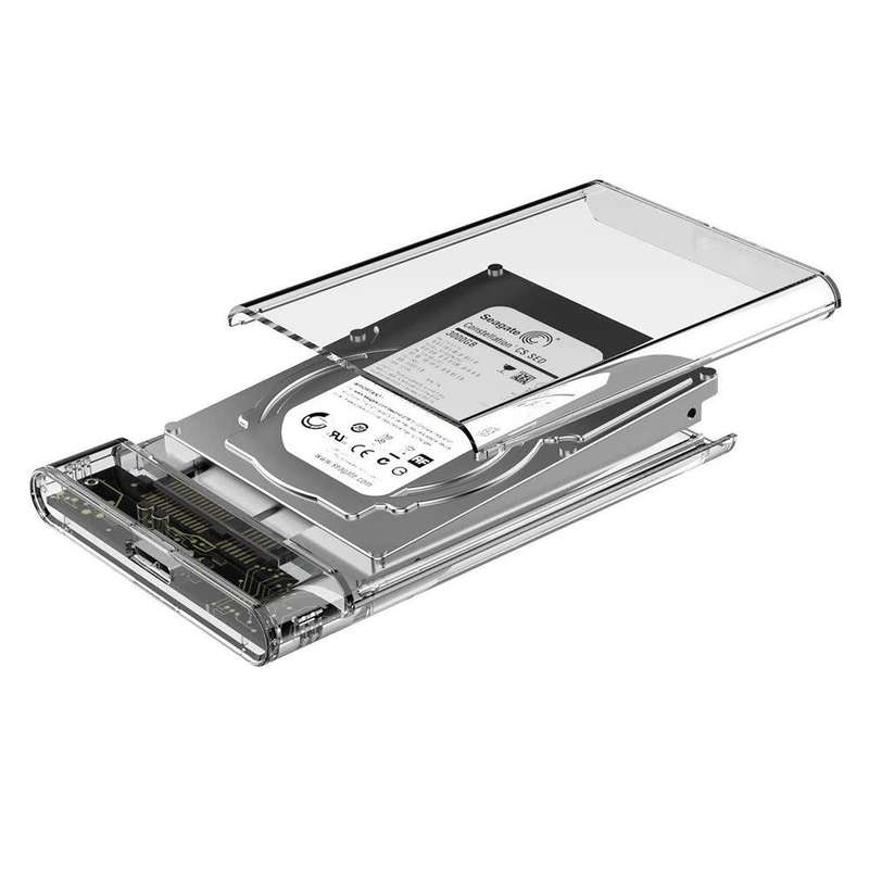 Seagate 1TB Portable Hard Drive - Transparent