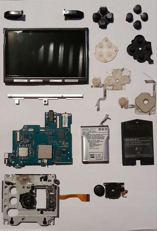 PSP Street (E1000) Parts for Sale: Screen, Buttons, Motherboard, Battery & Shell