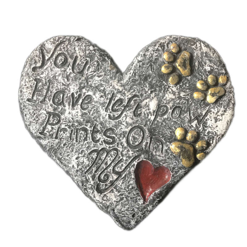 Heart Shaped Pet Memorial Stone