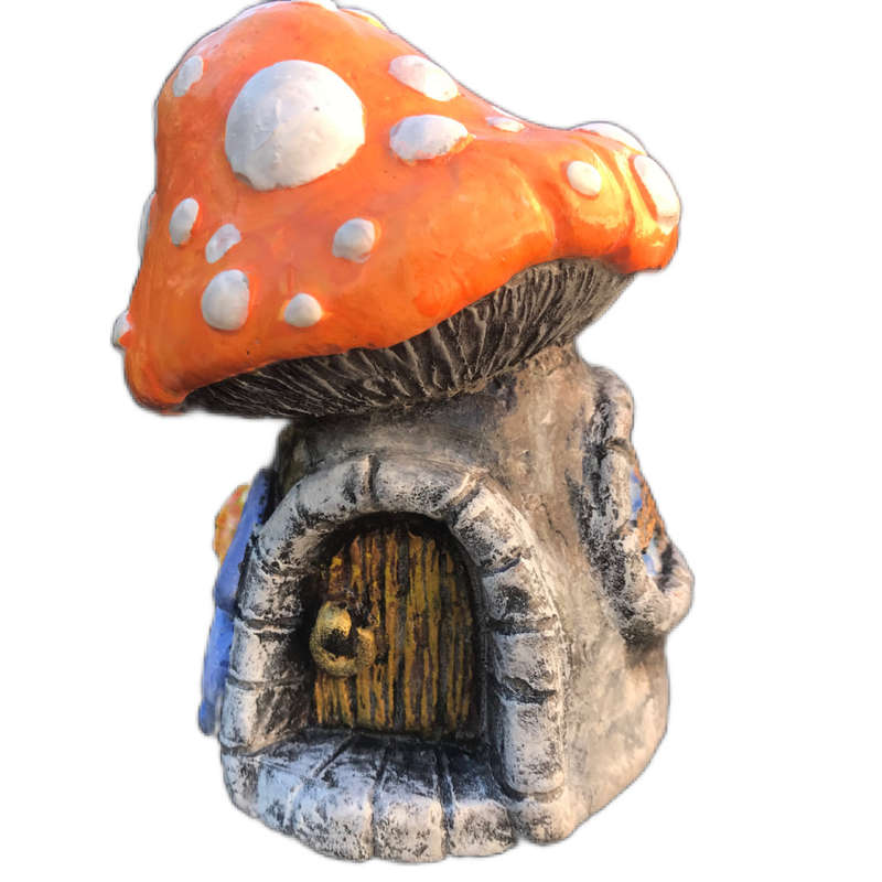Toadstool Fairy House (ORANGE)