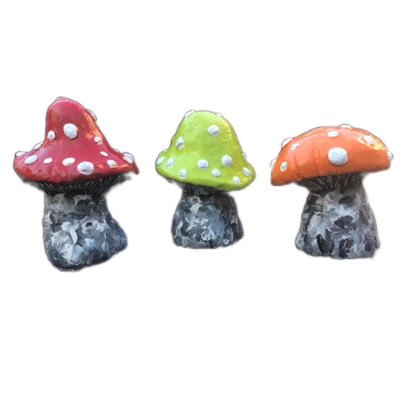 Three Tiny Toadstools (RED)