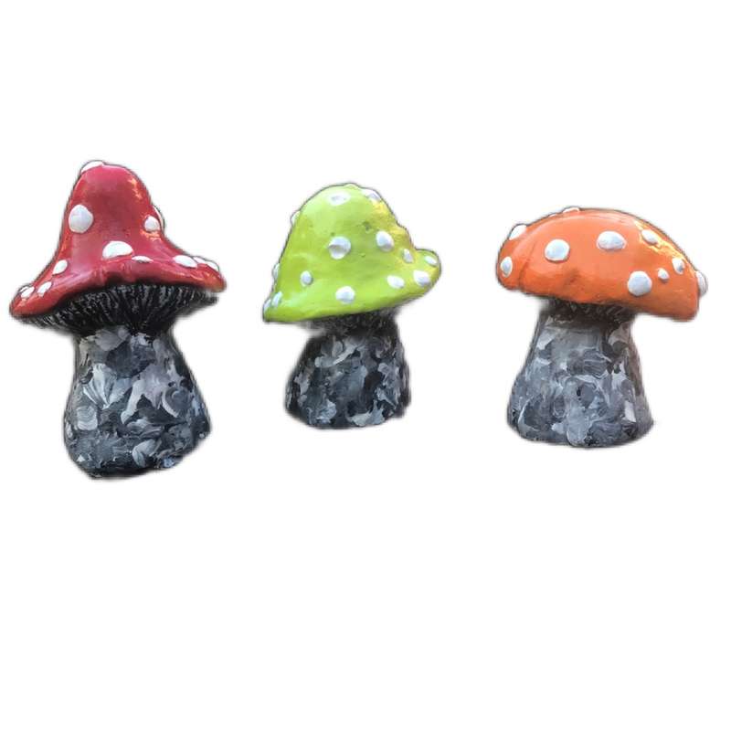 Three Tiny Toadstools (RED)