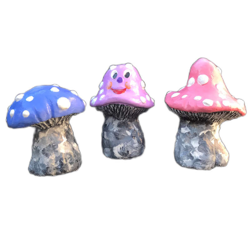 Three Tiny Toadstools (RED)
