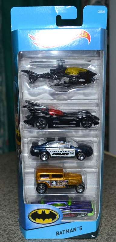 HOTWHEELS BATMAN 5 pack