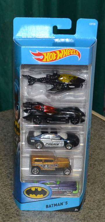 HOTWHEELS BATMAN 5 pack