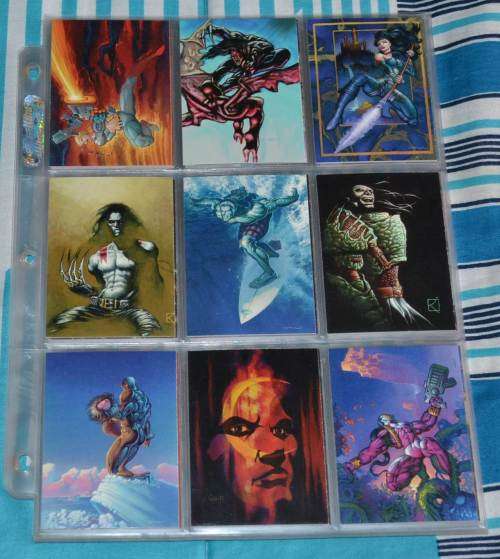 Trading cards [various] plus album