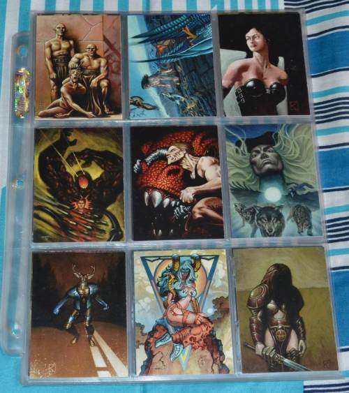 Trading cards [various] plus album