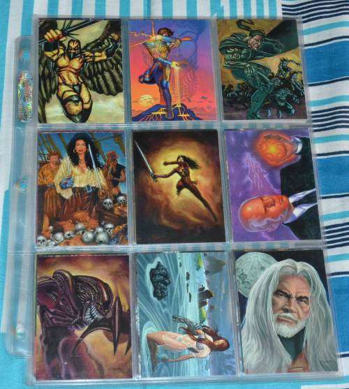 Trading cards [various] plus album