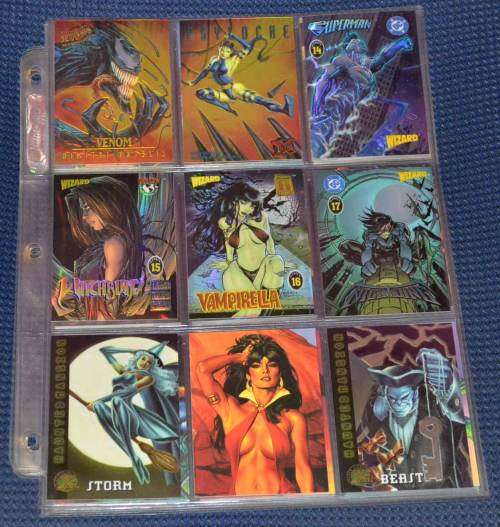 Trading cards [various] plus album