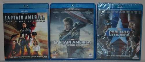 Captain America 1,2 and 3 [blu ray]