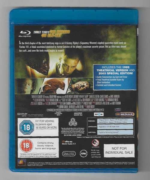 Alien 1/2/3/4 and Prometheus [blu-ray]