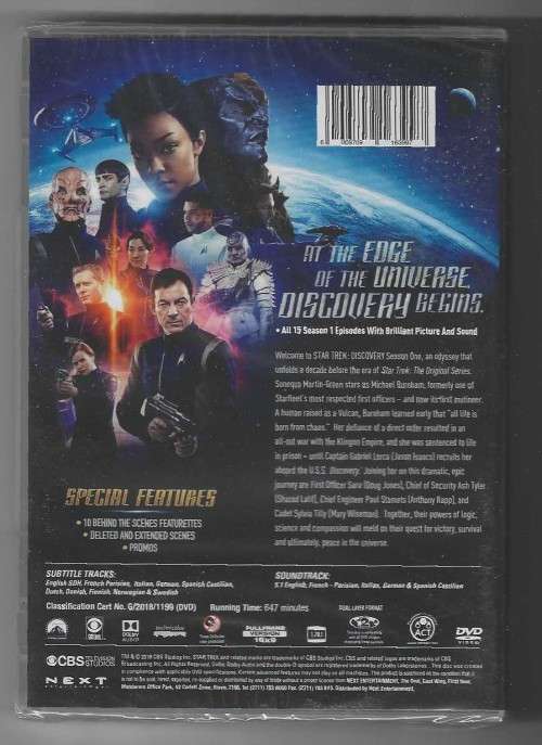 Star Trek Discovery - Season 1 (DVD)