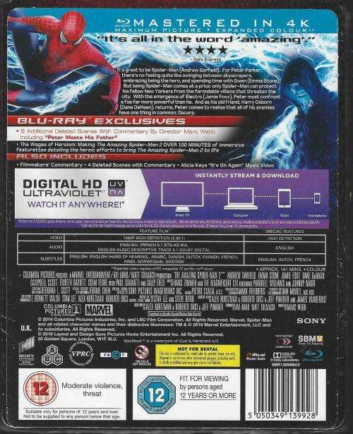The Amazing Spider-man 2 [Steel book]