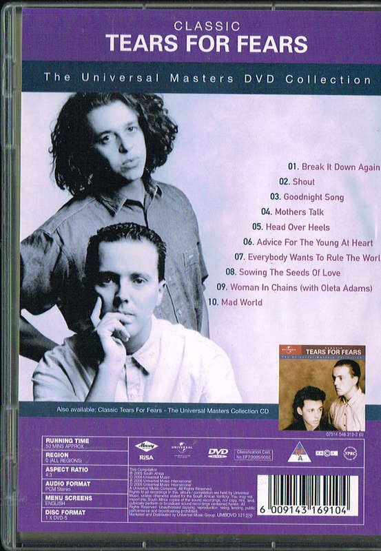 Tears for Fears [Universal Masters DvD Collection]