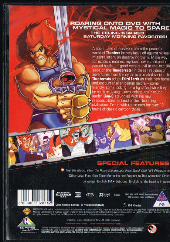 Thundercats Volume 1 Season 1 [disc 6 missing]