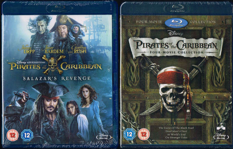 Pirates of the Caribbean 1/2/3/4/5 [blu ray]